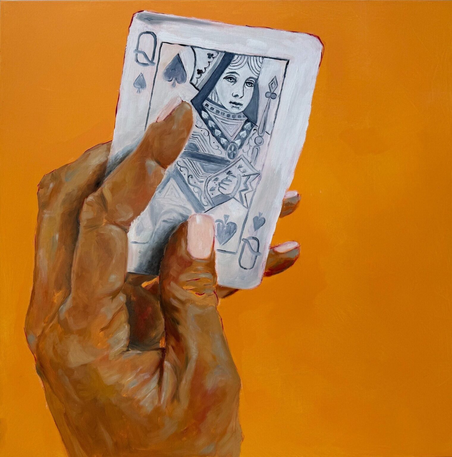 playing or beeing played – painting by Annkathrin Immler